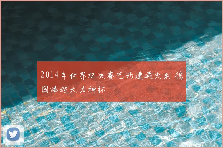 2014年世界杯决赛巴西遭遇失利 德国捧起大力神杯