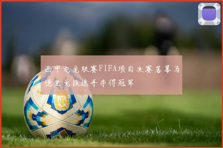 西甲电竞联赛FIFA项目决赛落幕马德里竞技选手夺得冠军